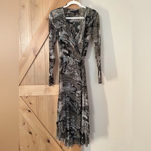 White House Black Market Wrap Dress, Size 6